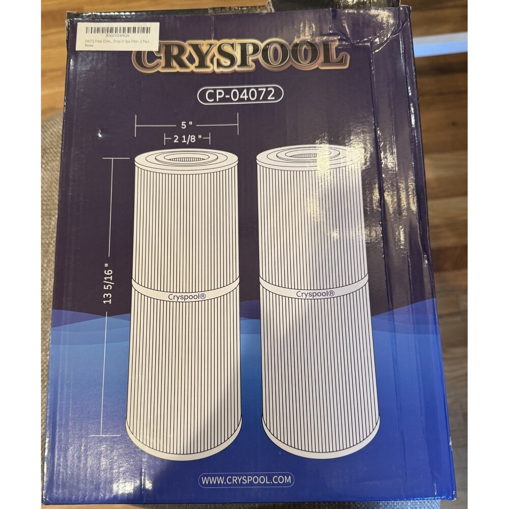 Cryspool CP-04072 Spa Filter Hot Tub Filter, 2 Pack, New